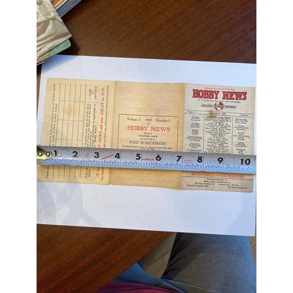 Antique Advertisement For Magazine 1926 Hobby News Sales W Front Page Sample SEE - Picture 7 of 8